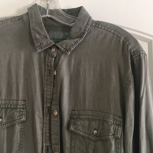 Green Button-down Shirt